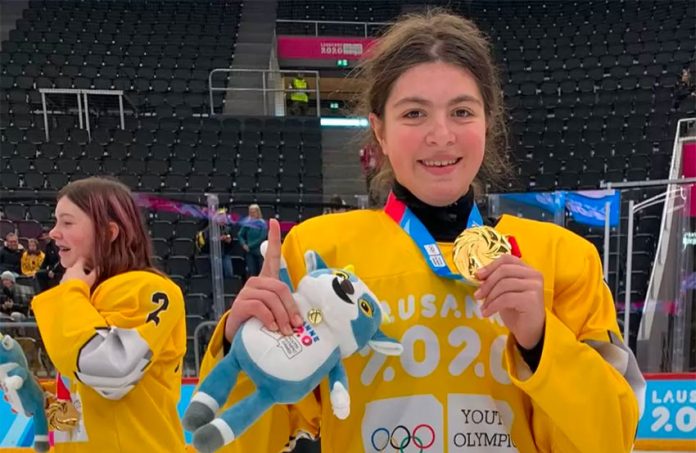 Gold-medal hockey player Luisa Wilson.