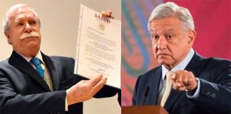 Nieto, left, linked to corruption by President López Obrador.