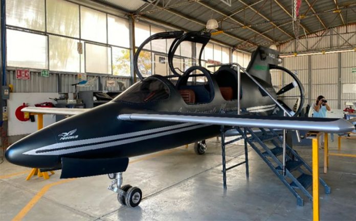 The military plane designed by Oaxaca Aerospace.