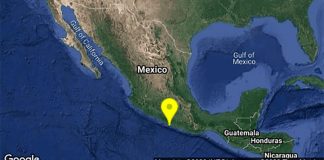 The epicenter of Wednesday's earthquake.