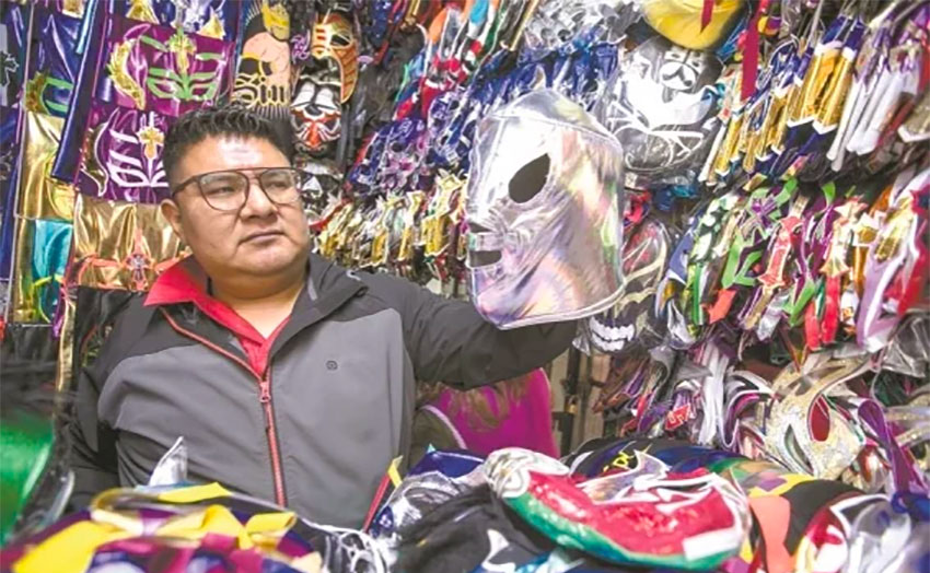 Lucha libre masks remain popular.