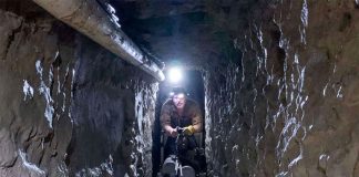 The Tijuana-San Diego tunnel runs 21 meters below ground.