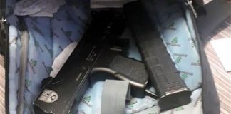 Uzi in a backpack at Nuevo León school.