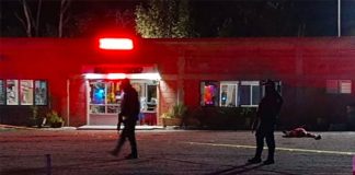 The Villagrán restaurant where Friday night's shooting took place.