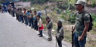 A new generation of community police on parade in Guerrero.