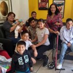 Mexican families with epileptic children at FMCAM in Guadalajara.