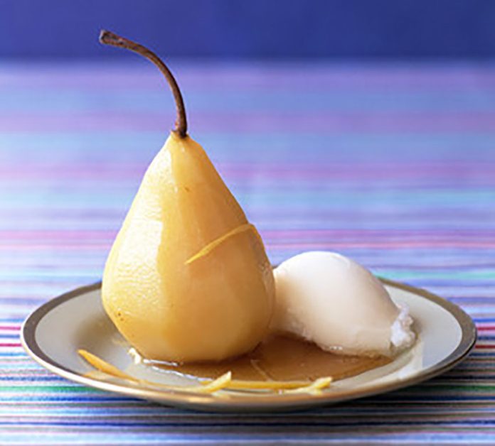 Try these vanilla poached pears for dessert.