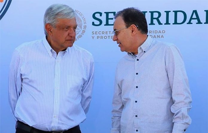 López Obrador and Durazo in Guanajuato on Sunday.