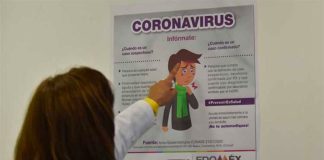 Information about coronavirus is being translated into English and Mandarin.