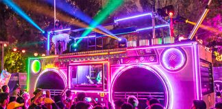 The festival combines music, art and technology.