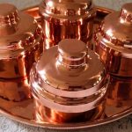 Copper goods from Michoacán among products at Mexico City fair.