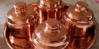 Copper goods from Michoacán among products at Mexico City fair.