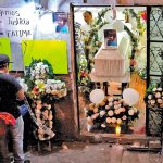 The vigil for femicide victim, 7-year-old Fátima.