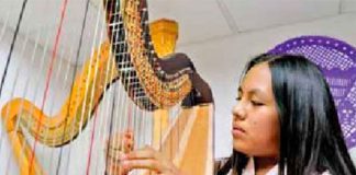 Harpist Morales is off to Carnegie Hall.