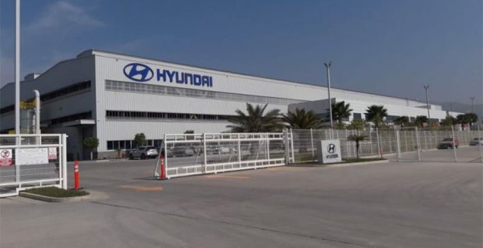 The Hyundai plant in Tijuana.