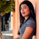 Saxophonist and acid attack victim Ríos.