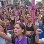 One of many recent protests against gender violence.