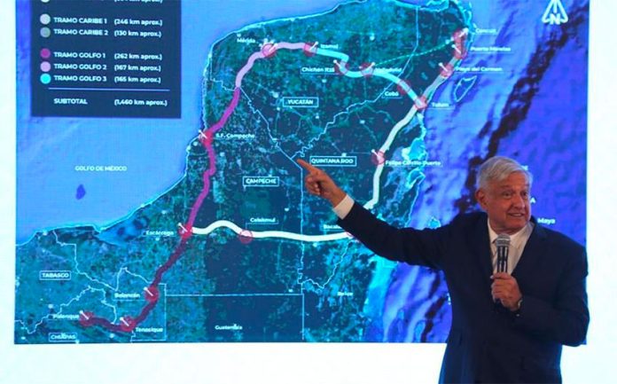 The Maya Train is President López Obrador's signature infrastructure project.