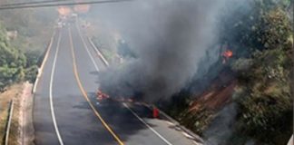 Highway blockades were gangsters' response to leader's arrest.
