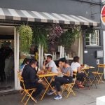 Restaurant mascot Pancho Vegan welcomes guests to Roma's best new restaurant.
