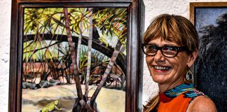 Art show organizer Peg Harris.