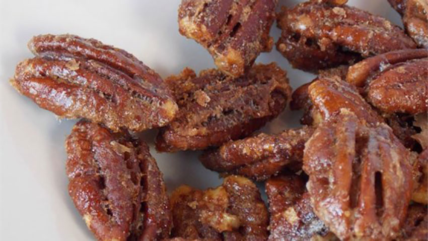 Try not to eat all the Candied Pecans in one sitting.