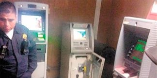 The 'doctors' had opened one ATM when an alarm sounded.