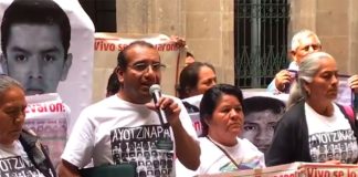 Vidulfo Rosales speaks Thursday at the National Palace in Mexico City.