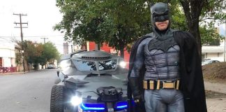 Batman in Monterrey on the weekend.