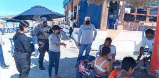 Officials advise beachgoers in Baja California Sur that beaches are off limits.
