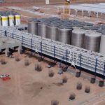 The brewery whose construction has been halted.