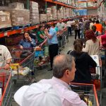 Coronavirus worries have triggered panic buying in cities near the northern border.