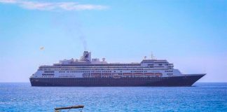 Cruise ship ports will be quiet.