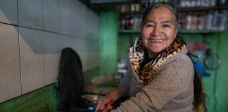 Sophia in her kitchen in Morelos.