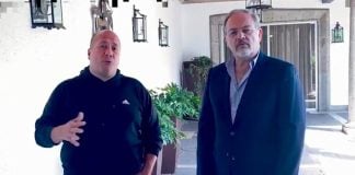 Governor Alfaro and Health Minister Petersen in a video released Wednesday.