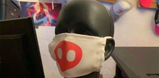 A face mask produced by Changuitos in Morelos.