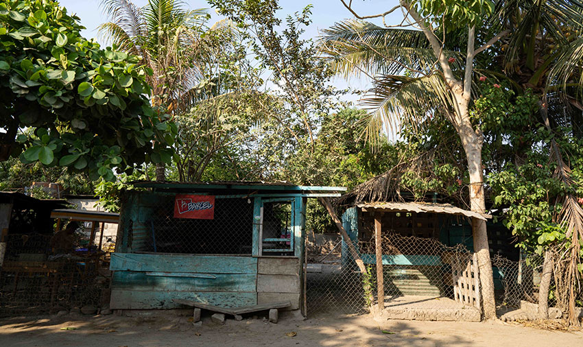 A residential area outside Ciudad Hidalgo where many asylum seekers from Central America are housed.