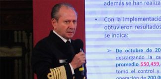 Navy chief Ojeda presents findings of investigation at Tuesday's press conference.