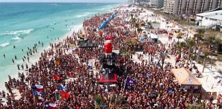 Spring Break revelers in Cancún.