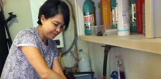 Margarita Ibarra demonstrates the right way to wash hands: 'I’m not saying you have to scrub them until they bleed, but you have to do a thorough and vigorous job.'