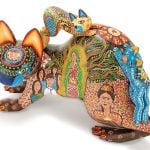 Mother Protector Cat, a Oaxacan alebrije by Fátima Janice Fuentes