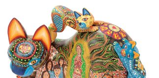 Mother Protector Cat, a Oaxacan alebrije by Fátima Janice Fuentes
