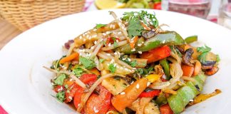 Serve jicama raw or cooked, as in a stir fry.