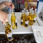 Beer sales were strong earlier in the month.