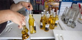 Beer sales were strong earlier in the month.