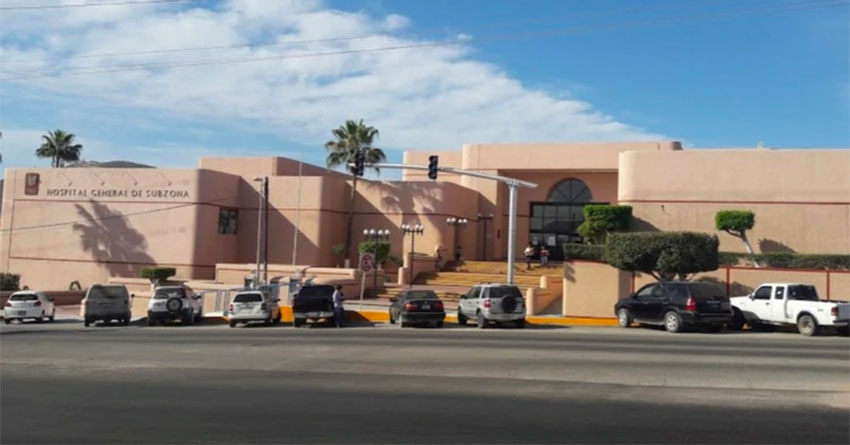 The IMSS hospital in Cabo San Lucas, where 42 workers have tested positive for Covid-19.