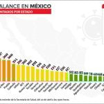 Coronavirus cases by state as of Monday evening.