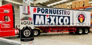 100,000 bottles of Corona water were delivered free to hospitals in México state.