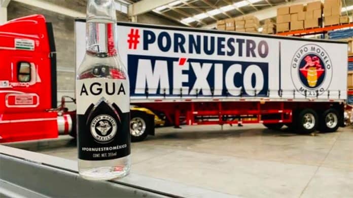100,000 bottles of Corona water were delivered free to hospitals in México state.