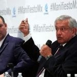 De Hoyos, left, and the president: they don't quite see eye to eye.